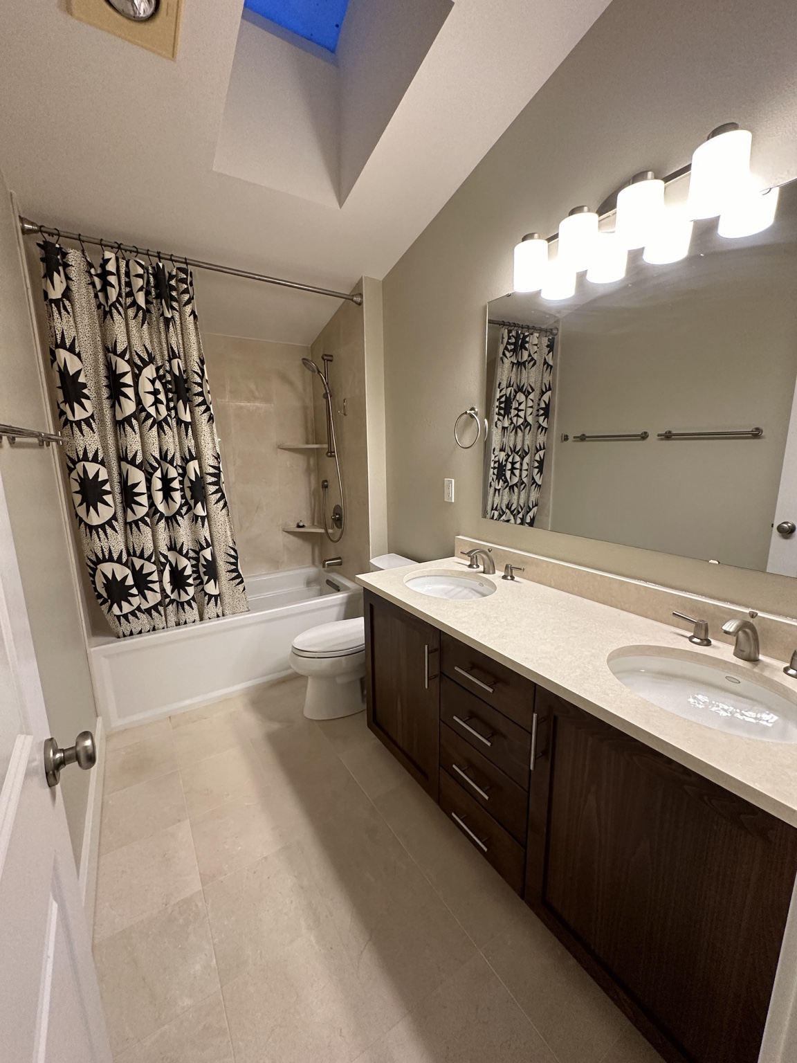 Finished bathroom remodeling project